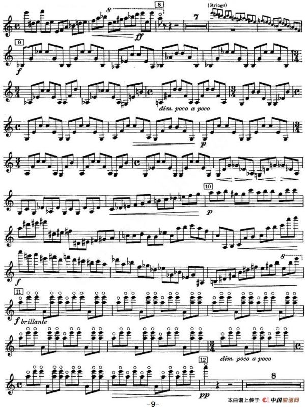 CONCERTO FOR VIOLIN AND ORCHESTRA Op.14（小提琴和交响乐协奏曲·小提琴分谱）