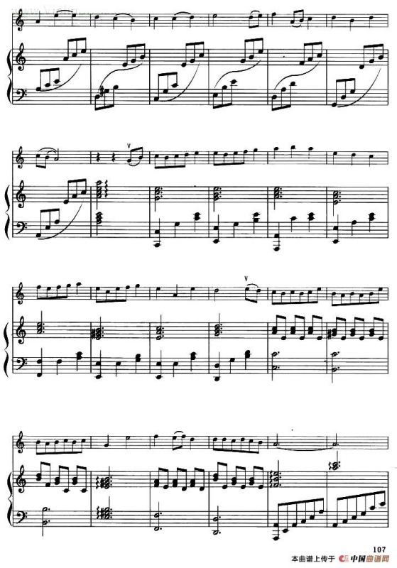 落地开花（小提琴+钢琴伴奏）