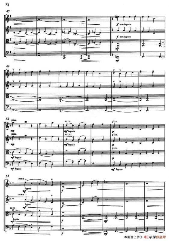 GOOD KING WENCESLAS（弦乐四重奏）