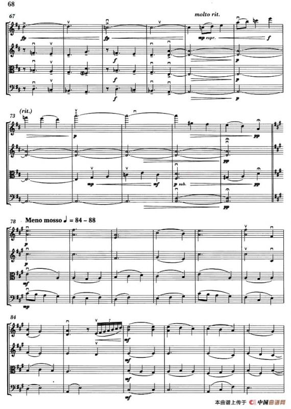 BRING A TORCH,JEANETTE,ISABELLA（弦乐四重奏）