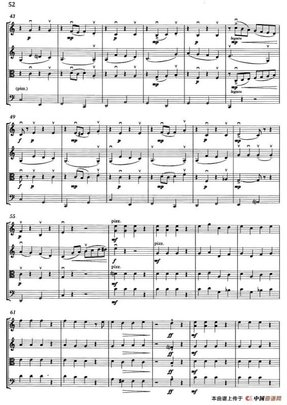 JINGLE BELLS（铃儿响叮当）（弦乐四重奏）