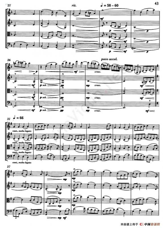 FOREST GREEN（绿色森林）（弦乐四重奏）