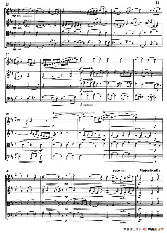 O COME, ALL YE FAITHFUL（弦乐四重奏）