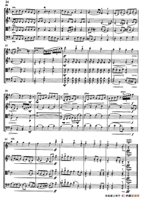 O COME, ALL YE FAITHFUL（弦乐四重奏）