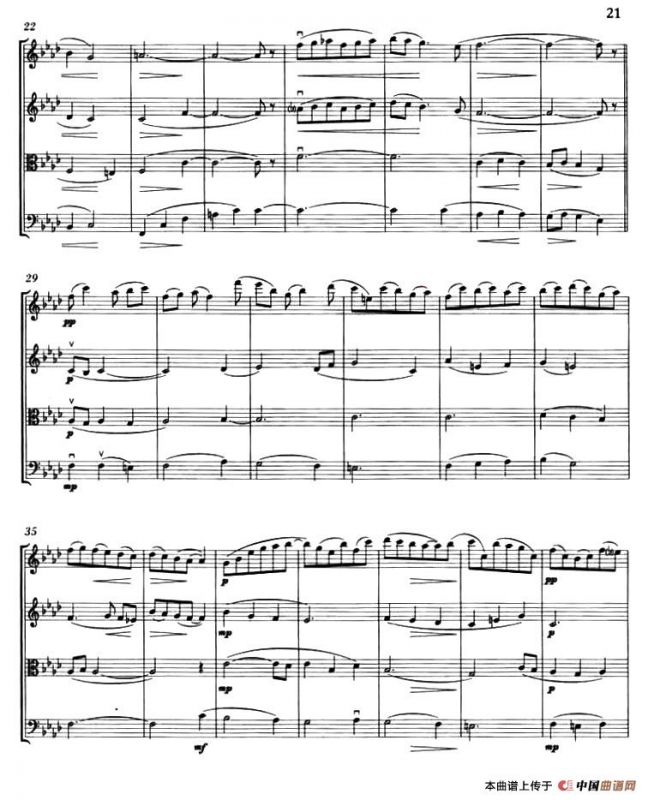 THE COVERNTY CAROL（圣诞音乐、弦乐四重奏）