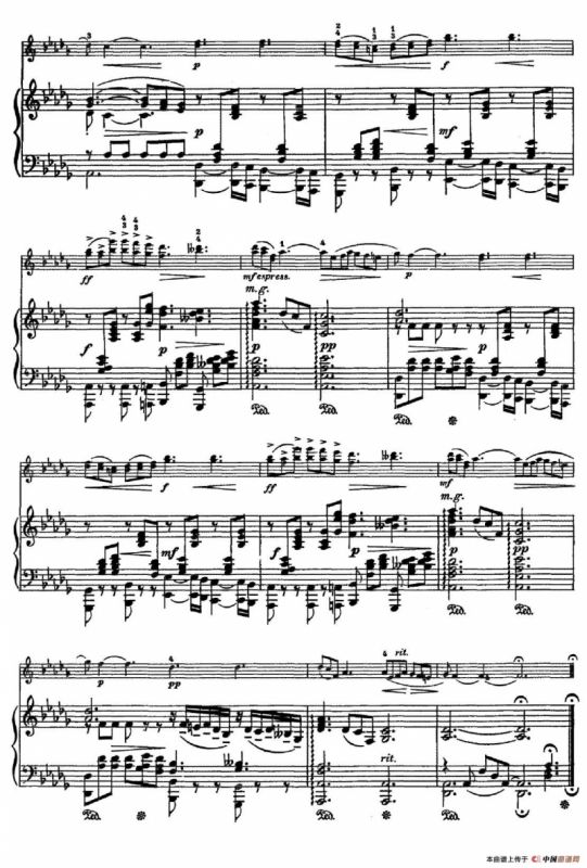 诗（Poem）（小提琴+钢琴伴奏）