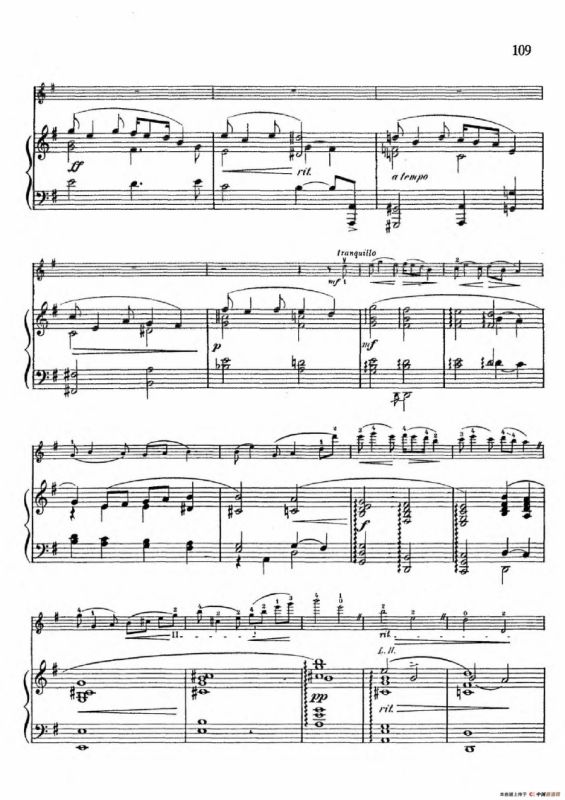 黑人灵歌（没有人知道我心中烦恼）（小提琴+钢琴伴奏）