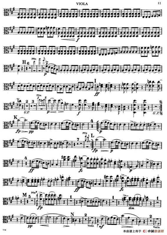 TROUT QUINTET（鳟鱼五重奏）（中提琴分谱）