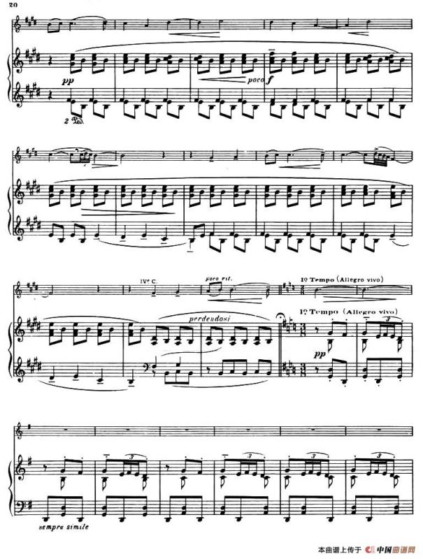 Suite of Spanish Folksongs: 6、JOTA（小提琴+钢琴伴奏）