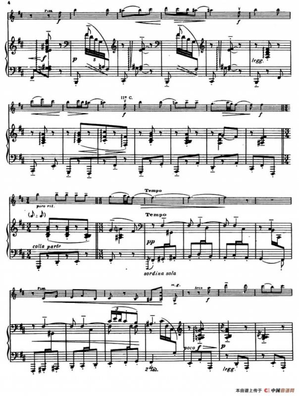 Suite of Spanish Folksongs:1、EL PANO MORUNO（小提琴+钢琴伴奏）