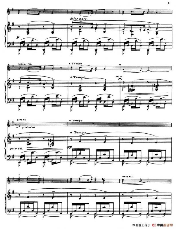 Suite of Spanish Folksongs:3、CANCION（小提琴+钢琴伴奏）