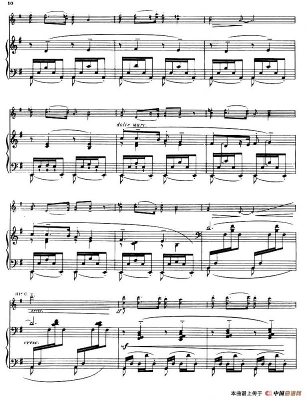 Suite of Spanish Folksongs:3、CANCION（小提琴+钢琴伴奏）