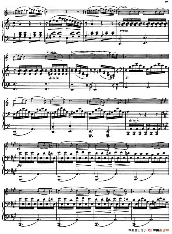 NOCTURNE（夜曲）（布格缪勒作曲版）（小提琴+钢琴伴奏）