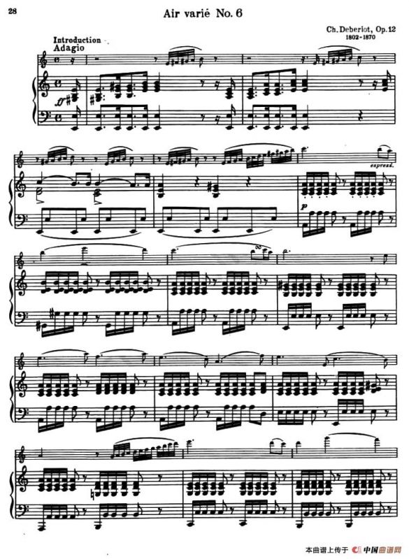 AIR VARIE No.6（天空变奏曲）（小提琴+钢琴伴奏）