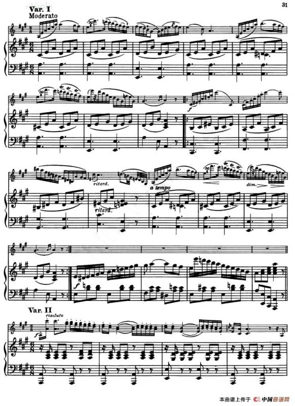 AIR VARIE No.6（天空变奏曲）（小提琴+钢琴伴奏）