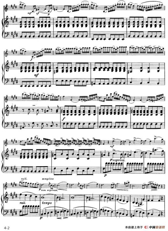 ALLEGRO MAESTOSO（庄严的快板）（小提琴+钢琴伴奏）