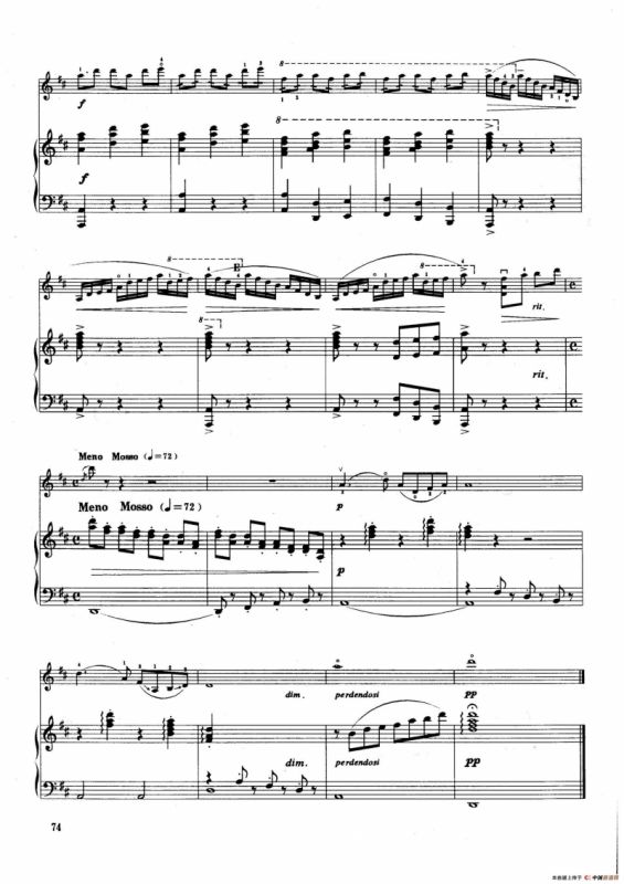 竹楼月夜（小提琴+钢琴伴奏）