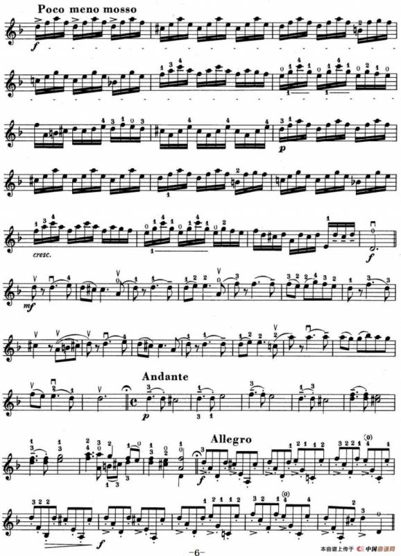 铃木小提琴教材第六册（Suzuki Violin School Violin Part VOLUME 6）