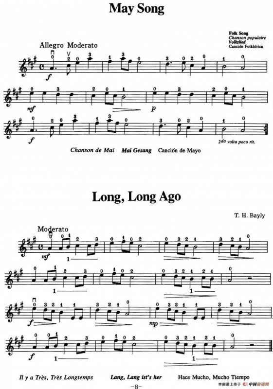 铃木小提琴教材第一册（Suzuki VIOLIN PART VOLUME 1）