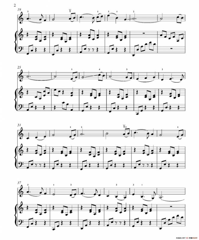 Sad Rommance for Beginning Violin（小提琴+钢琴伴奏）