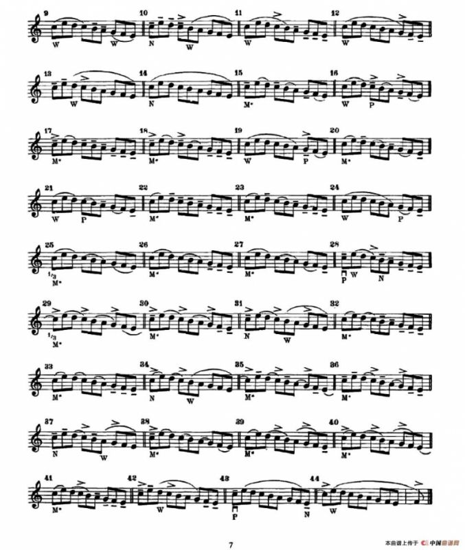 小提琴运弓手法训练（No.14）