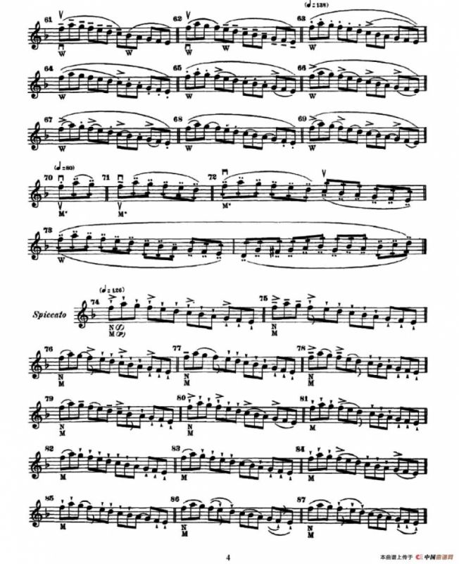 小提琴运弓手法训练（No.13）