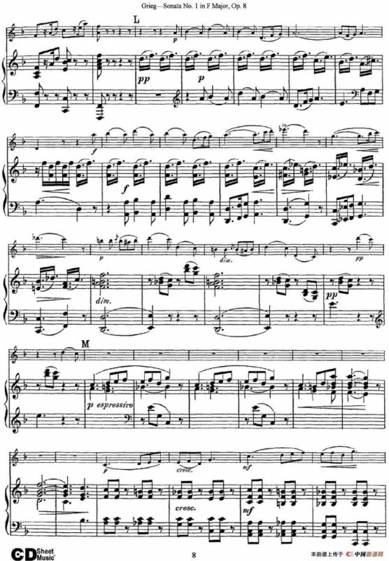 Violin Sonata No.1 Op.3（小提琴+钢琴伴奏）