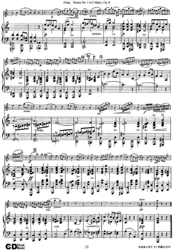 Violin Sonata No.1 Op.3（小提琴+钢琴伴奏）