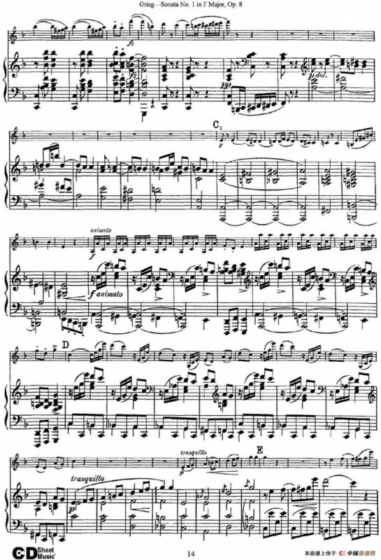 Violin Sonata No.1 Op.3（小提琴+钢琴伴奏）