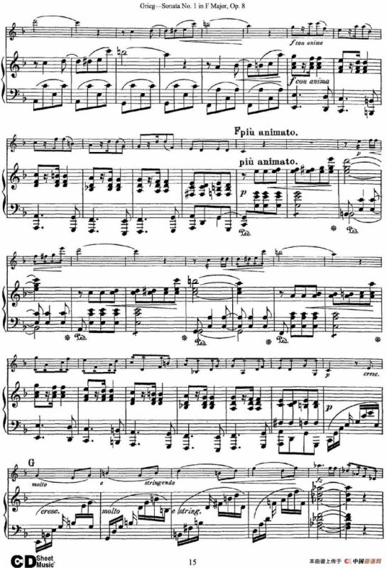 Violin Sonata No.1 Op.3（小提琴+钢琴伴奏）