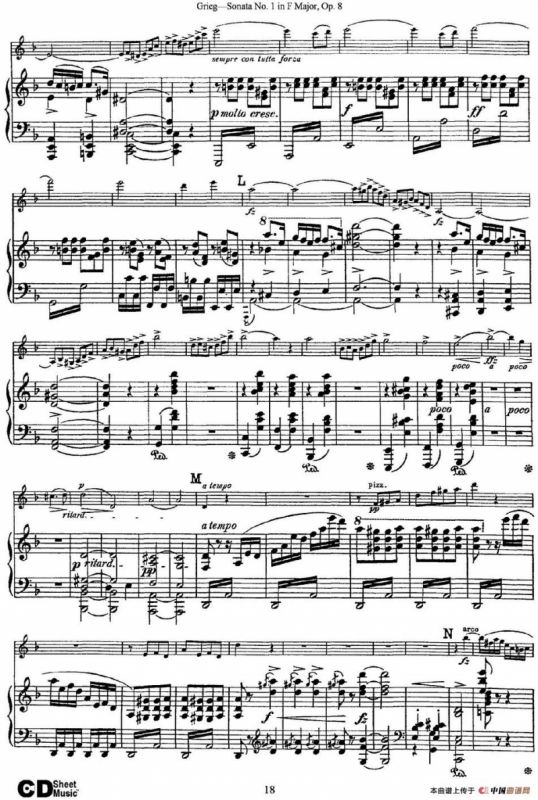 Violin Sonata No.1 Op.3（小提琴+钢琴伴奏）