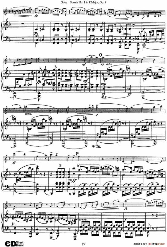 Violin Sonata No.1 Op.3（小提琴+钢琴伴奏）