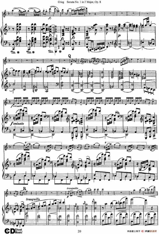 Violin Sonata No.1 Op.3（小提琴+钢琴伴奏）