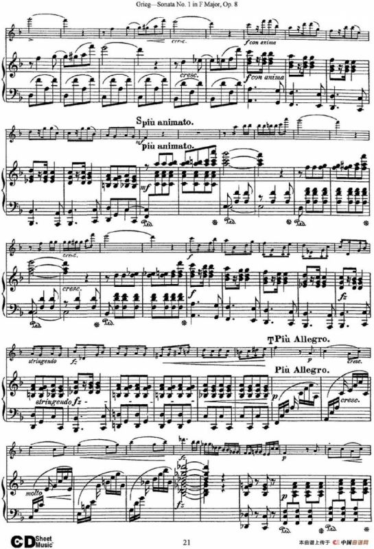 Violin Sonata No.1 Op.3（小提琴+钢琴伴奏）