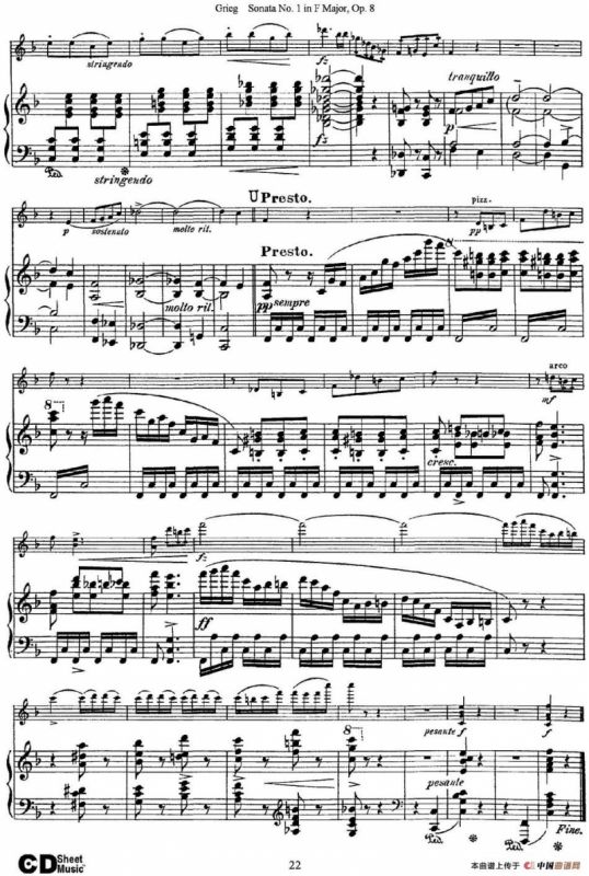 Violin Sonata No.1 Op.3（小提琴+钢琴伴奏）