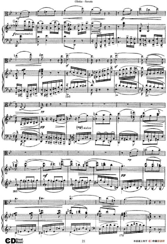 Glinka Sonata（小提琴+钢琴伴奏）
