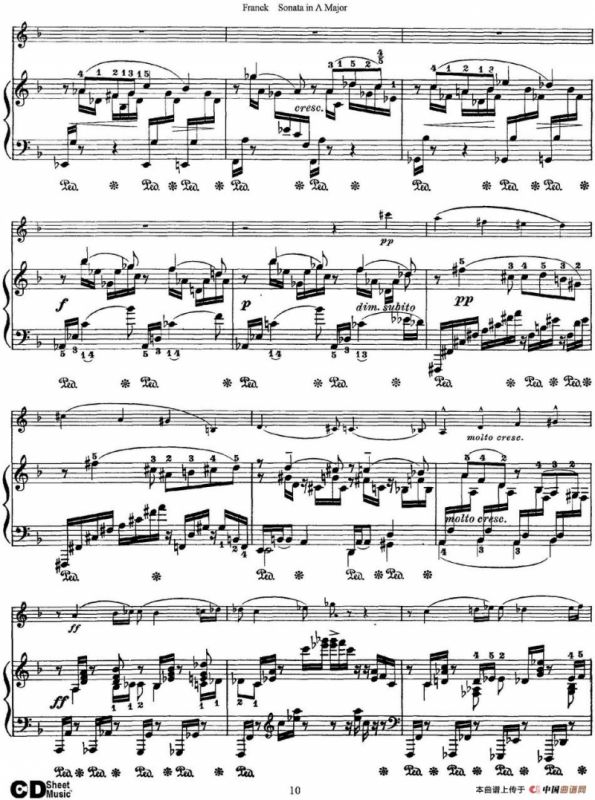 Franck Sonata in A Major（小提琴+钢琴伴奏）