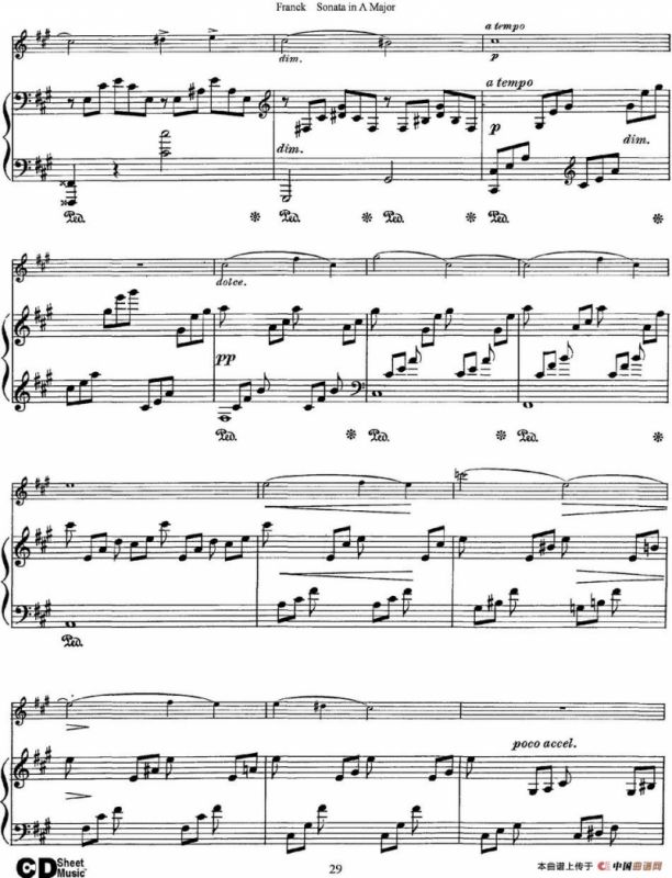 Franck Sonata in A Major（小提琴+钢琴伴奏）