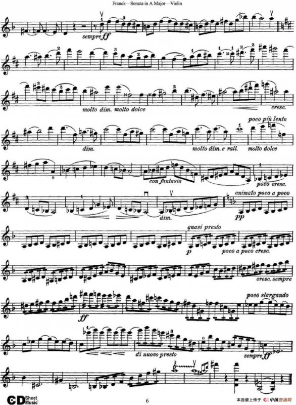 Franck Sonata in A Major