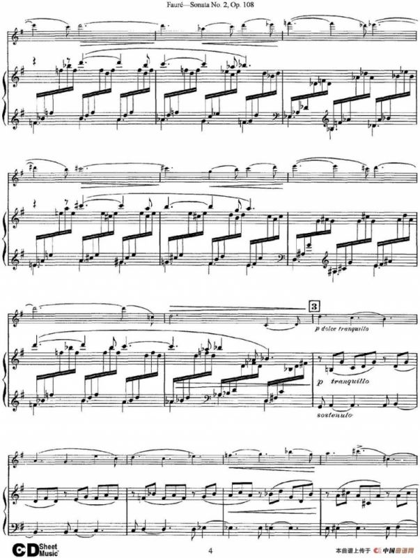 Violin Sonata No.2 Op.108（小提琴+钢琴伴奏）