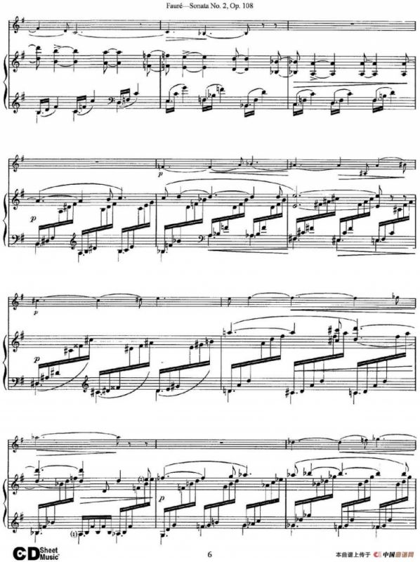 Violin Sonata No.2 Op.108（小提琴+钢琴伴奏）