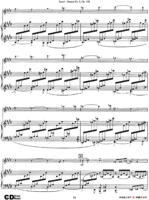 Violin Sonata No.2 Op.108（小提琴+钢琴伴奏）