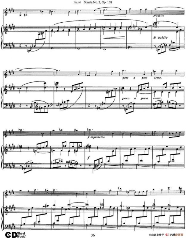 Violin Sonata No.2 Op.108（小提琴+钢琴伴奏）