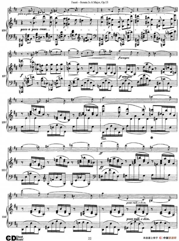 Violin Sonata No.1 Op.13（小提琴+钢琴伴奏）