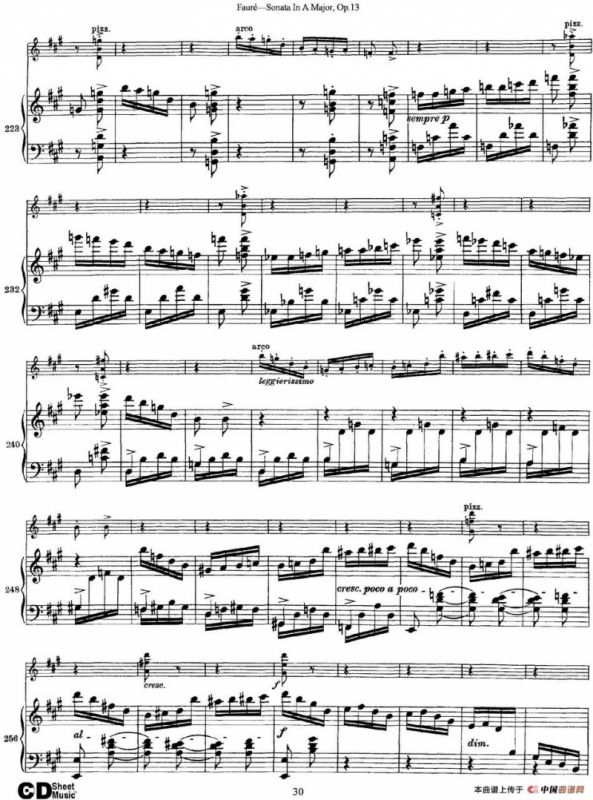 Violin Sonata No.1 Op.13（小提琴+钢琴伴奏）