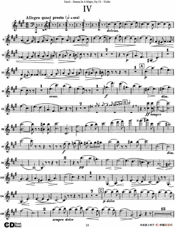 Violin Sonata No.1 Op.13
