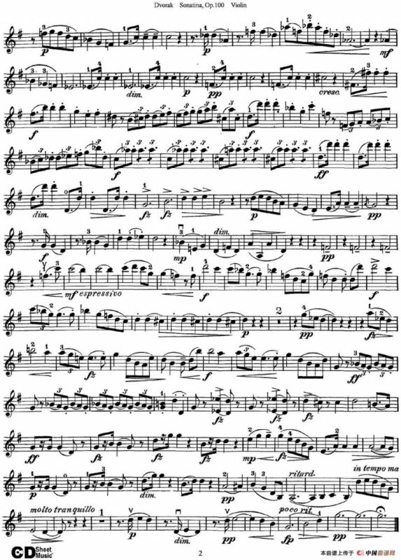 Violin Sonatina Op.100