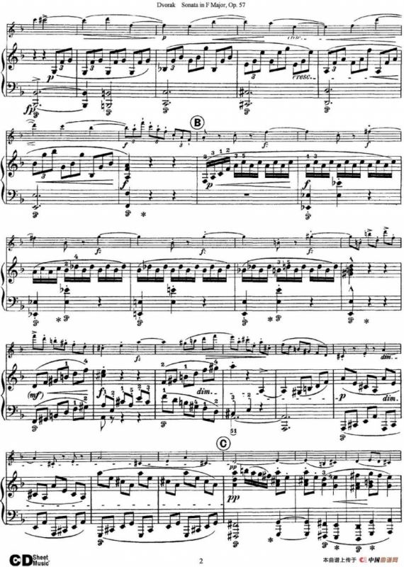 Violin Sonata Op.57（小提琴+钢琴伴奏）
