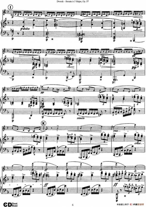 Violin Sonata Op.57（小提琴+钢琴伴奏）