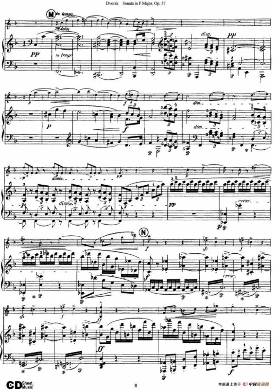 Violin Sonata Op.57（小提琴+钢琴伴奏）